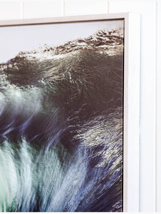 Ocean Cresting Wave Framed Canvas