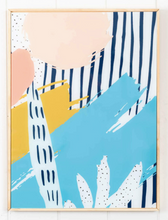 Load image into Gallery viewer, Summer Collage Framed Glass Print