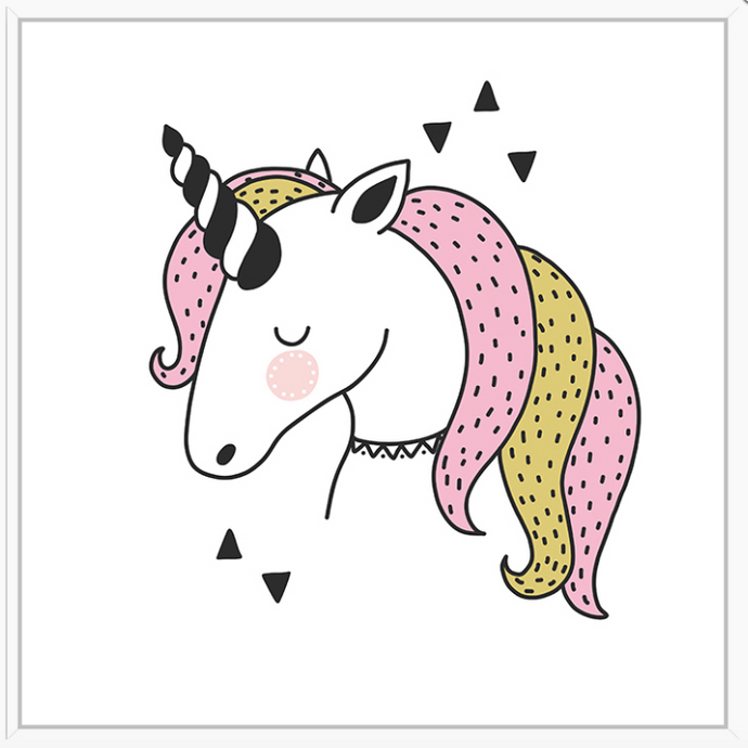 Strawberry Unicorn Framed Print